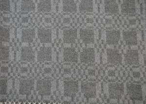 'Coverlet' handwoven throw in soft grey