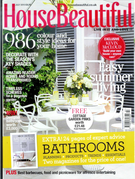 House Beautiful magazine - July 2015 - cover
