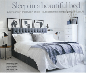 My soft blue Handwoven 'Dukagang' throw featured in House Beautiful