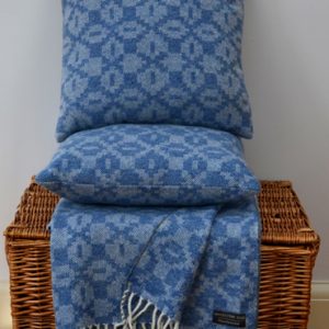 Moroccan Tiles throw - Sapphire blue - Image 5