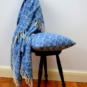 Moroccan Tiles throw - Sapphire blue