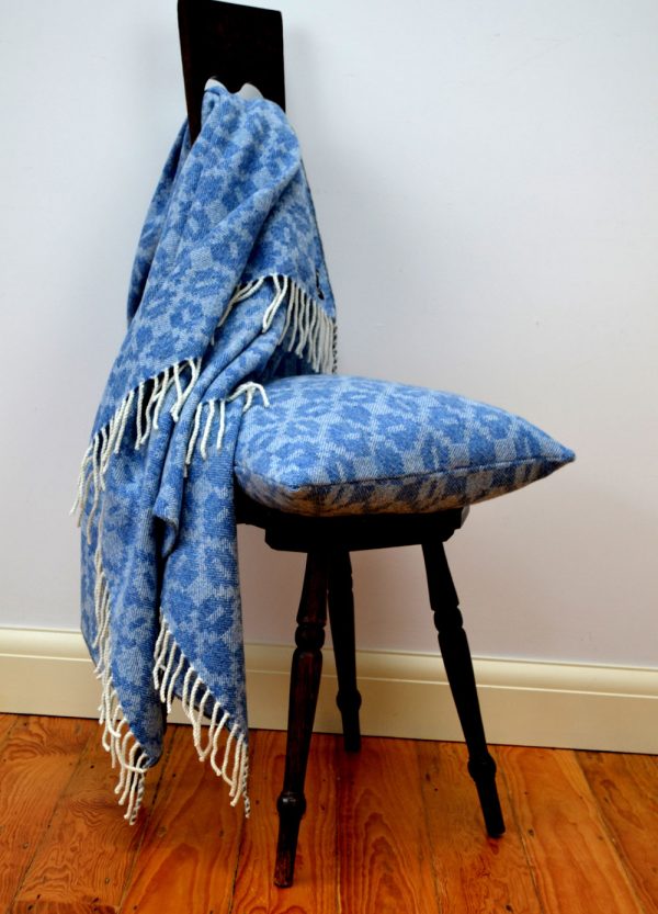 Moroccan Tiles throw - Sapphire blue
