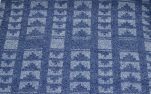 Handwoven lambswool throw in my 'Ziggurat' design