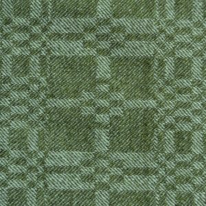 Close up of 'Coverlet' design in dark apple
