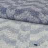 Ikat throws in soft blue and indigo