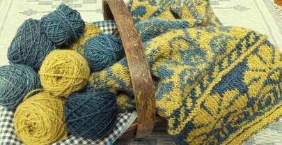 My Russian Jumper – handspun, naturally dyed and hand knitted – part 1
