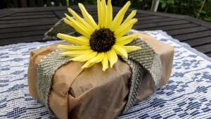 Madeleine's Danish Rugbrød - wrapped up and maturing