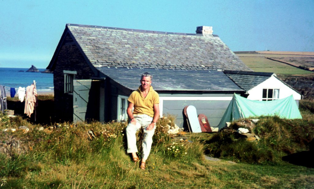 My father outside Parsons Hut, 1960's (c) Madeleine Jude Ltd 2017