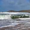 Rolling surf on Boobey's Bay looking out to Trevose Head (c) Madeleine Jude Ltd