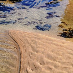 Low tide - ripples in the sand, ripples in the water (c) Madeleine Jude Ltd 2017