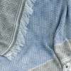 Handwoven Blanket Shawl - Hardanger in blue