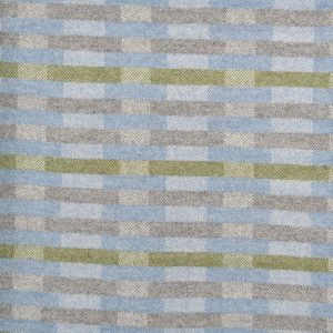 Lineal throw - blue, grey and green - Image 6