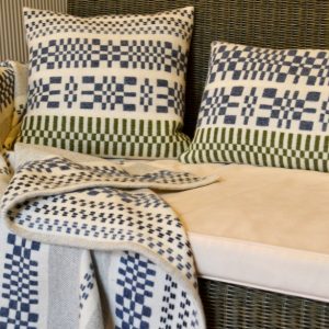 Monksbelt throw and cushions