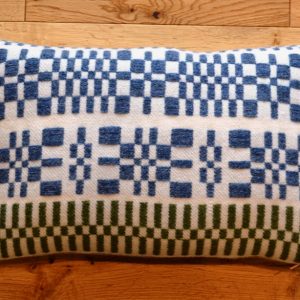 Small rectangular handwoven monksbelt cushion (30cm x 50cm)