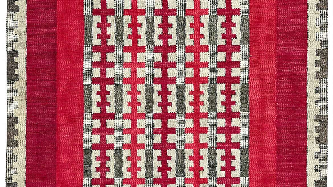 The Rödhake rug by Irma Kronlund
