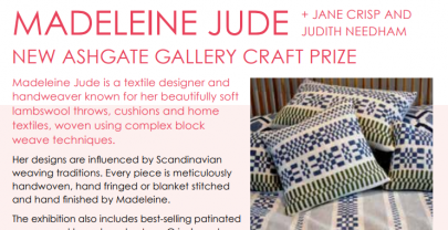 New Ashgate Gallery Craft Prize Exhibition – 1 October to 2 November 2019
